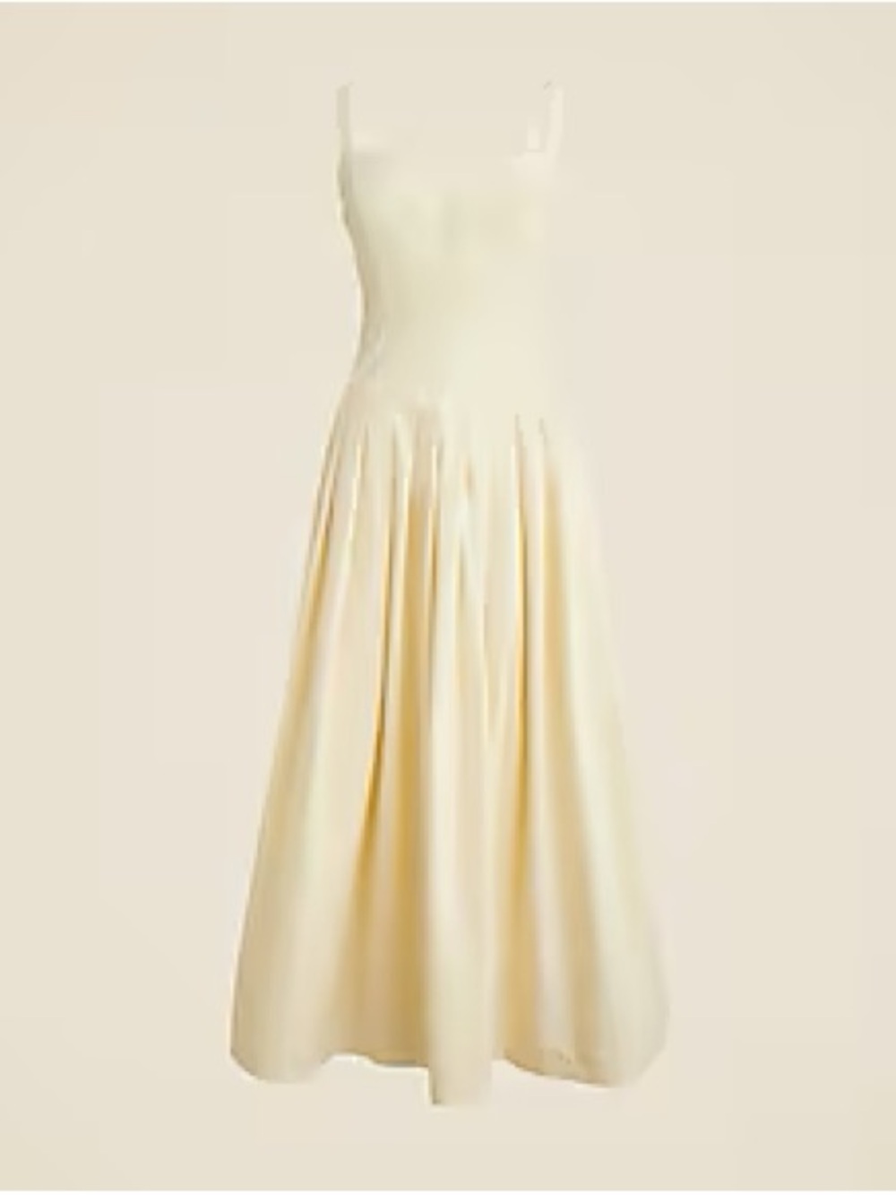 J. Crew Pleated drop waist dress